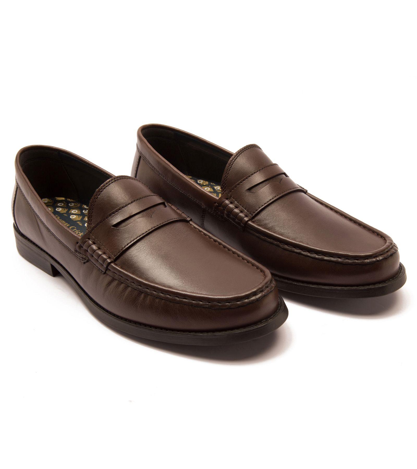 'Lakeland' Slip-on Formal Leather Loafer Shoes by THOMAS CRICK