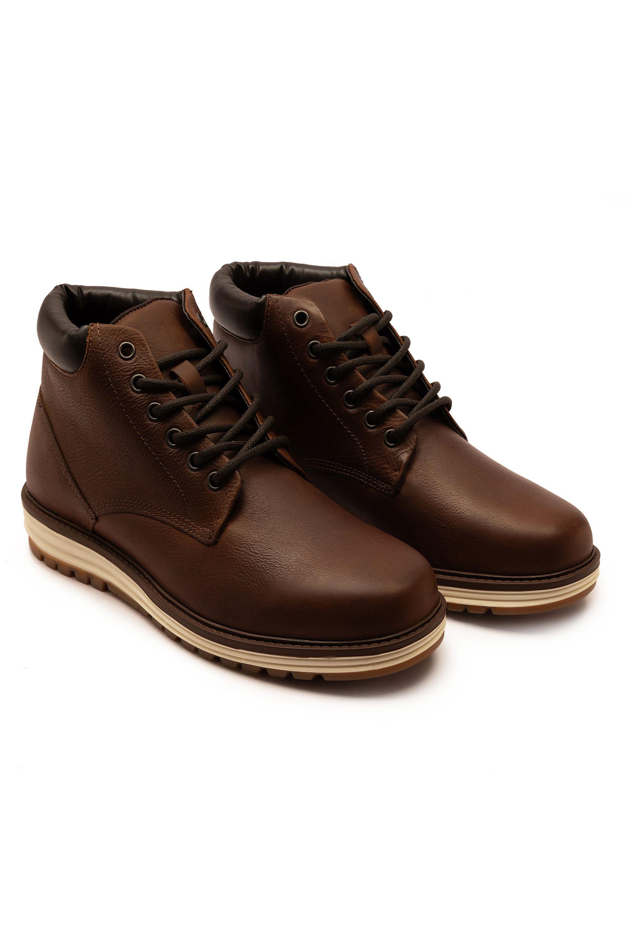 Wells Leather Ankle Mens Lace Up Boots by THOMAS CRICK