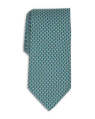 Classic Geometric Print Tie by THOMAS PINK