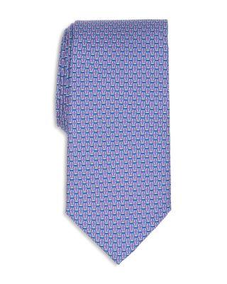 Classic Geometric Print Tie by THOMAS PINK