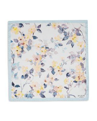 Flower Silk Pocket Square by THOMAS PINK
