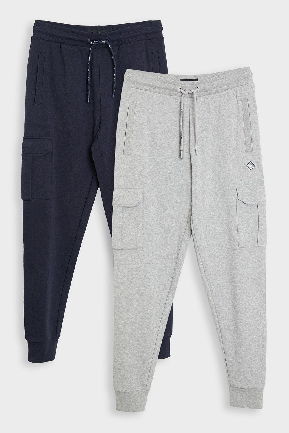 2 Pack Cargo Style Joggers by THREADBARE