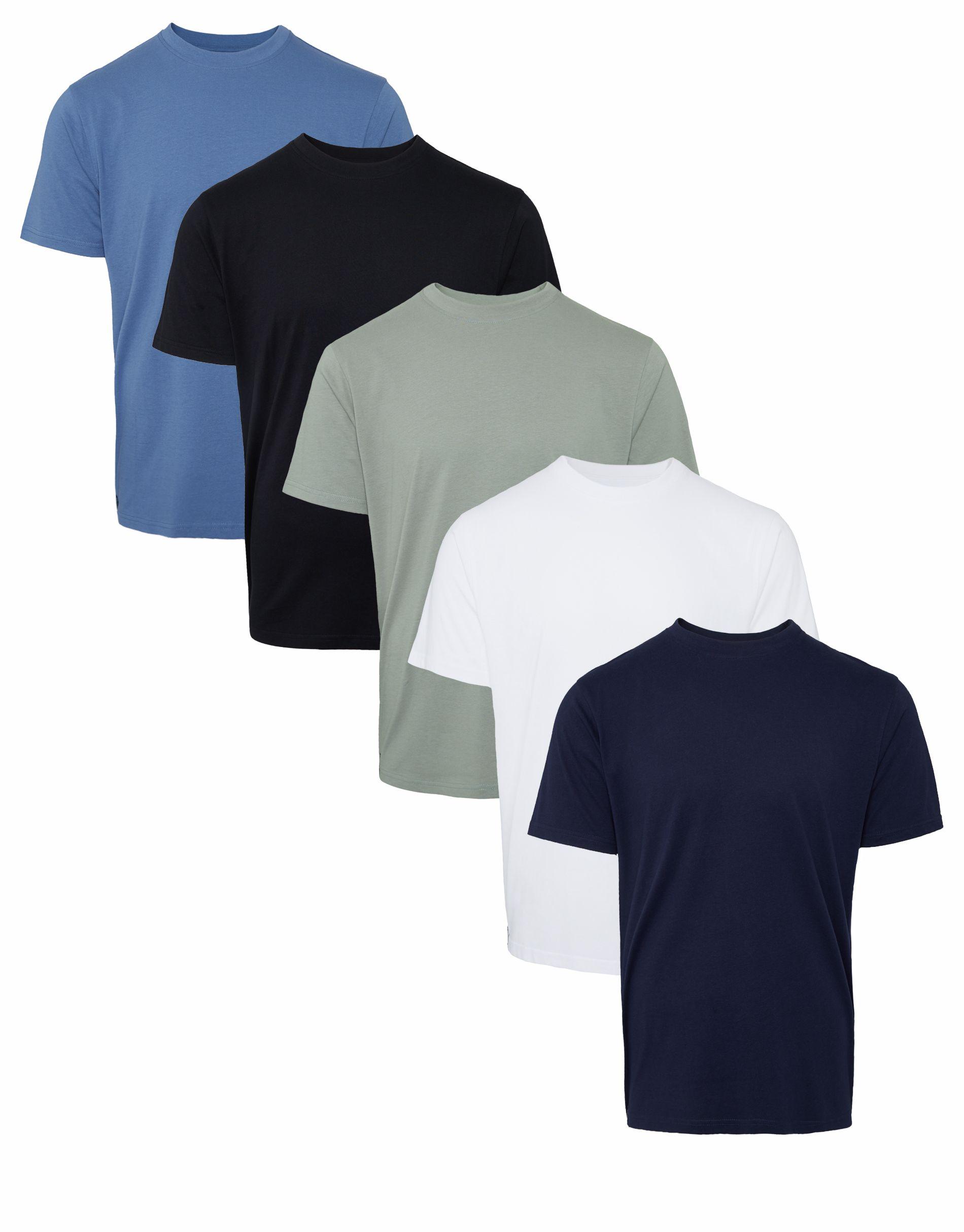 5-Pack 'Coretta' Short Sleeve Cotton T-Shirts by THREADBARE