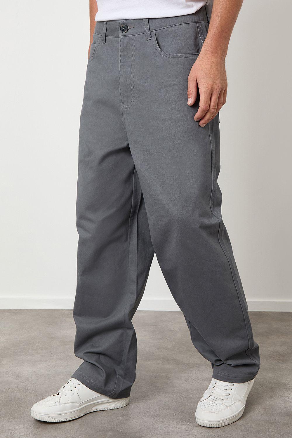 Baggy Fit 5 Pocket Chino Trousers by THREADBARE