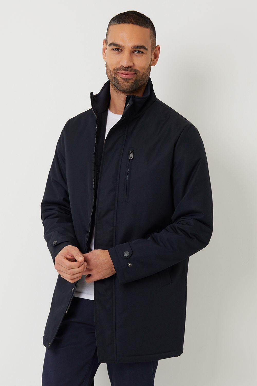 'Broxburn' Showerproof Funnel Neck Lightweight Mac by THREADBARE