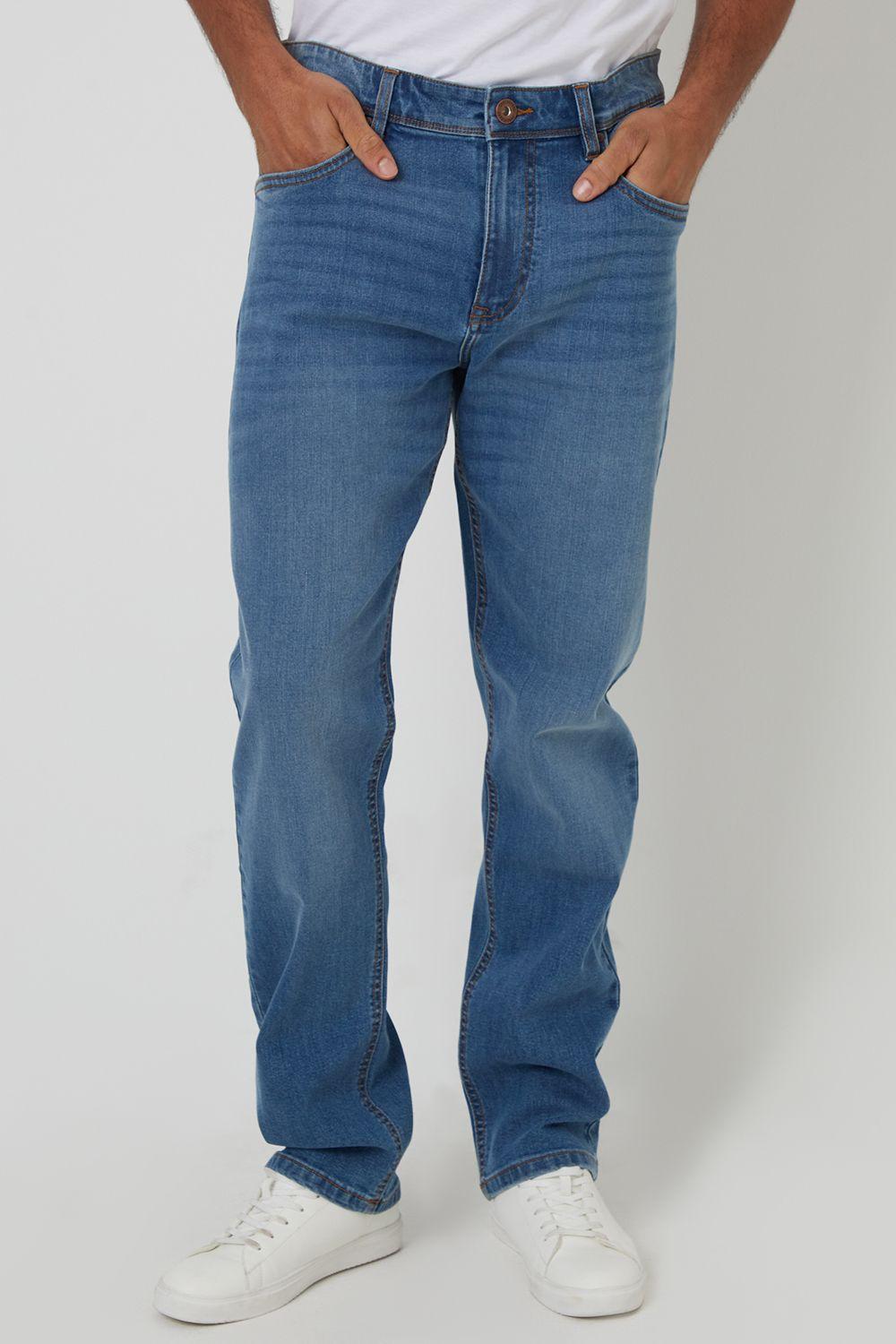 'Canterbury' Straight Fit Jeans With Stretch by THREADBARE