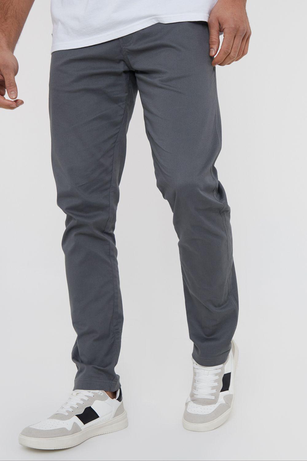 'Castello' Cotton Slim Fit Chino Trousers With Stretch by THREADBARE