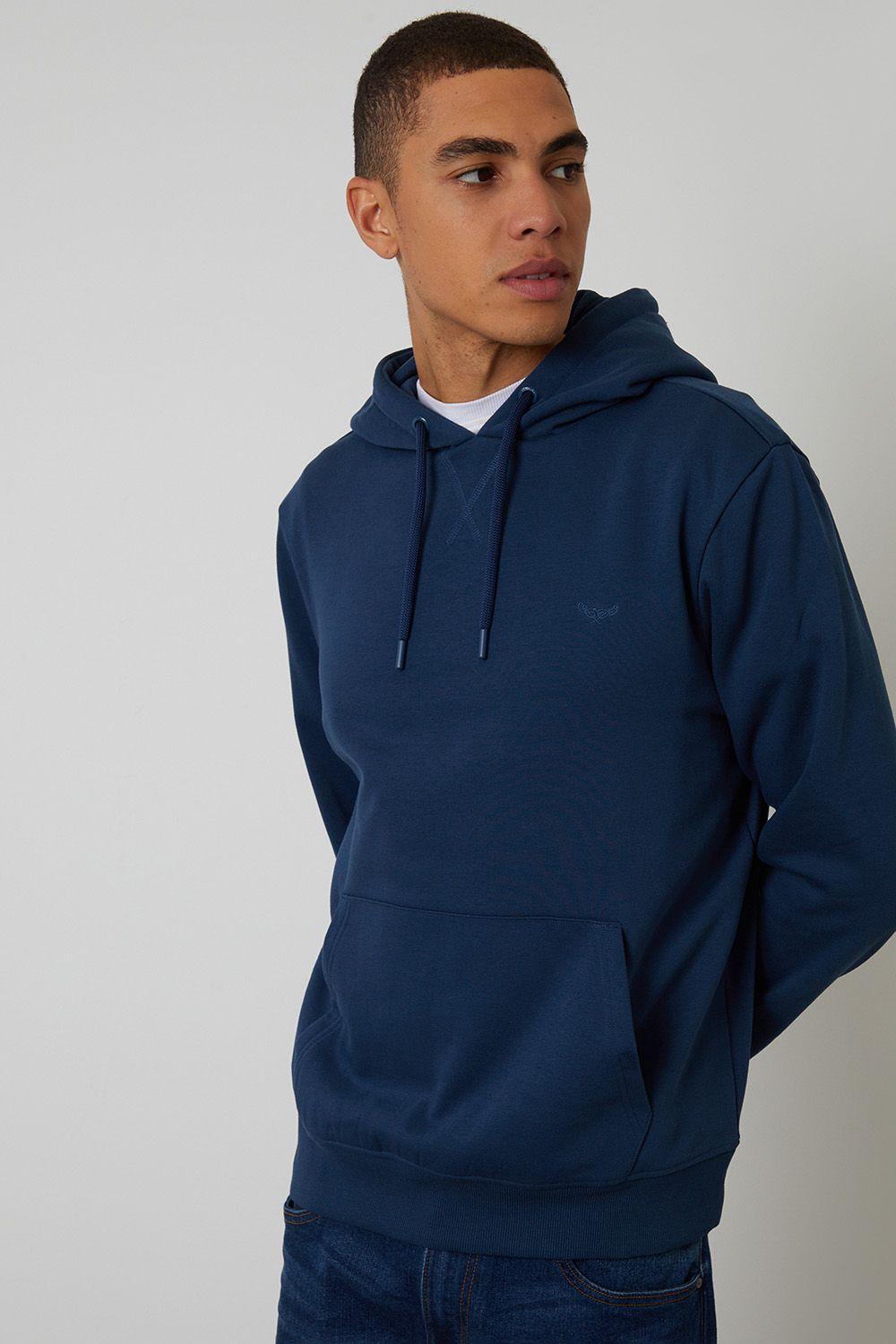 Cotton Blend Pullover Hoody by THREADBARE