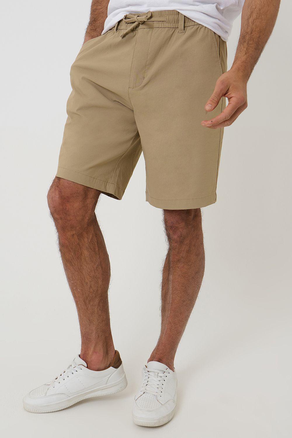 Elasticated Waist Stretch Chino Shorts by THREADBARE