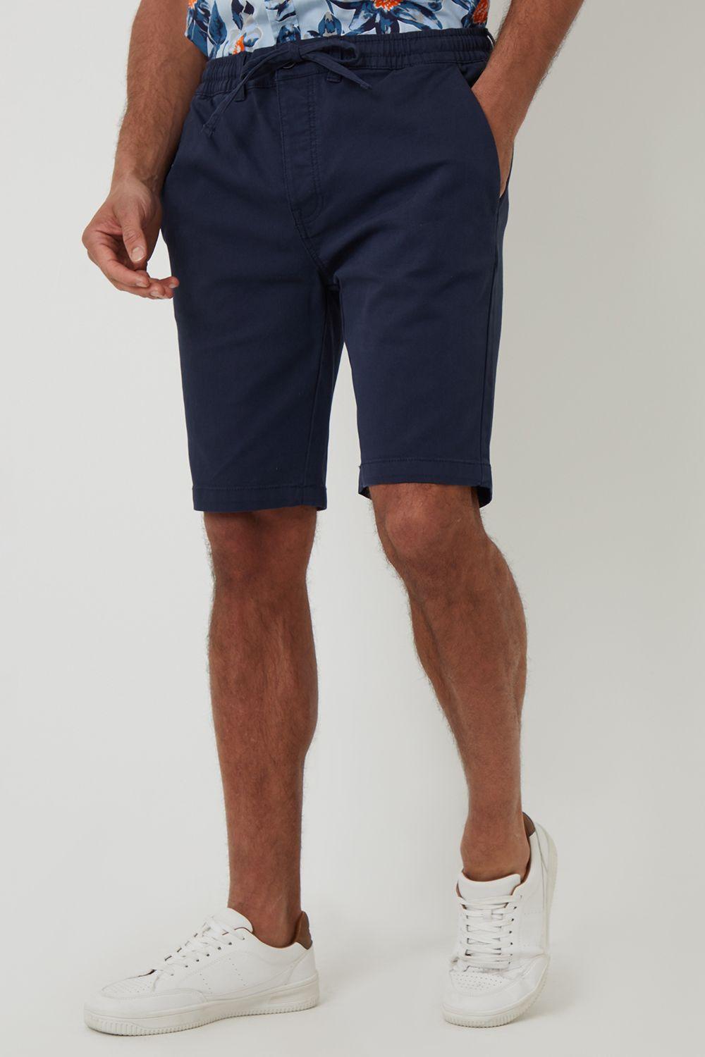 Elasticated Waist Stretch Chino Shorts by THREADBARE