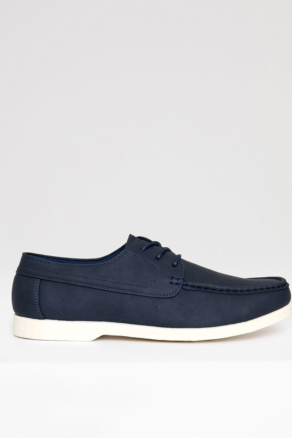 Faux Suede Boat Shoes by THREADBARE