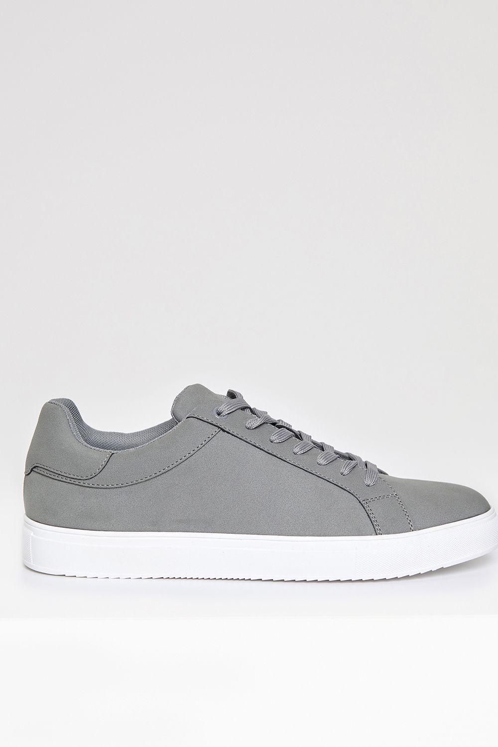Faux Suede Court Trainers by THREADBARE
