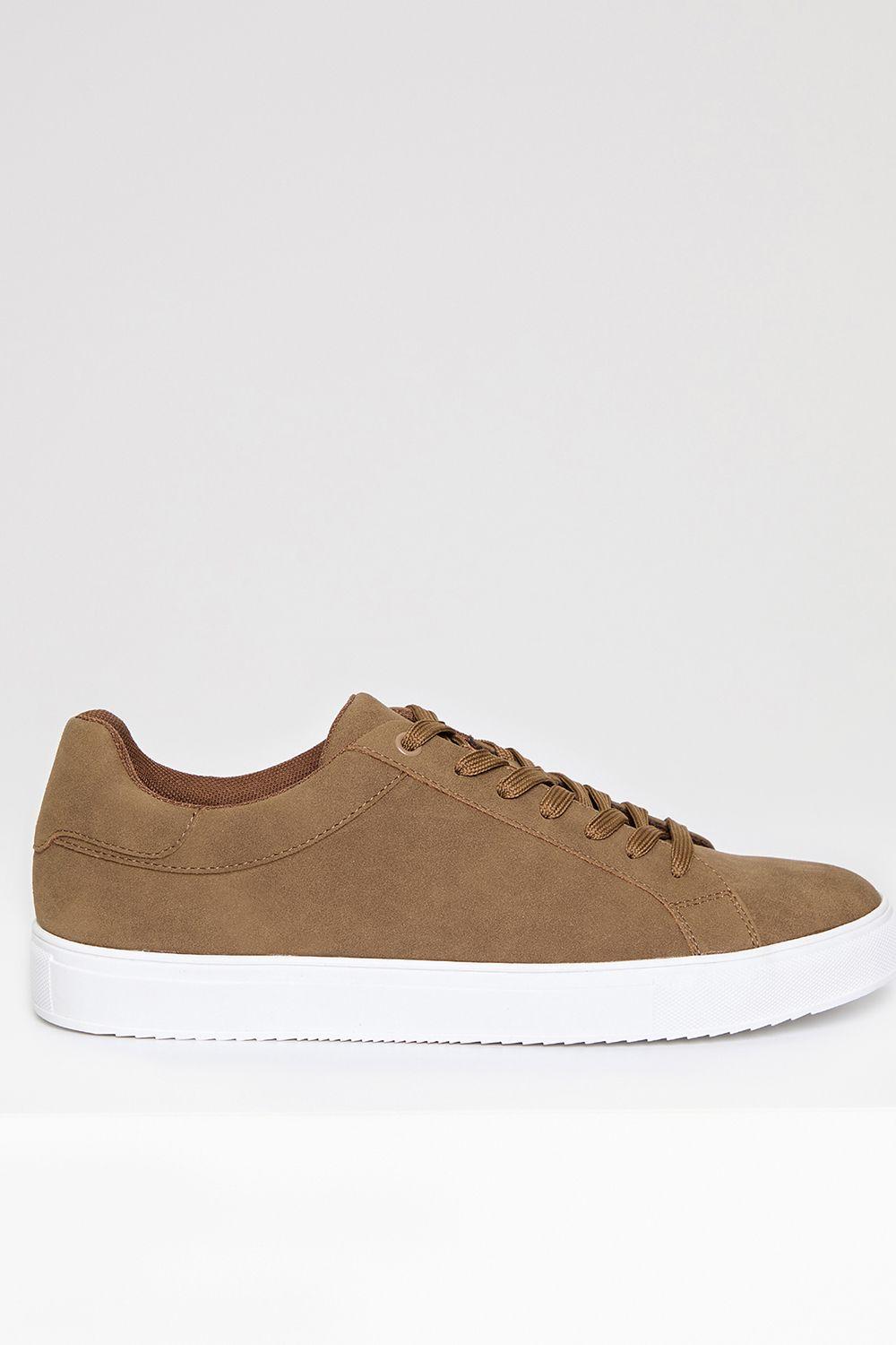 Faux Suede Court Trainers by THREADBARE