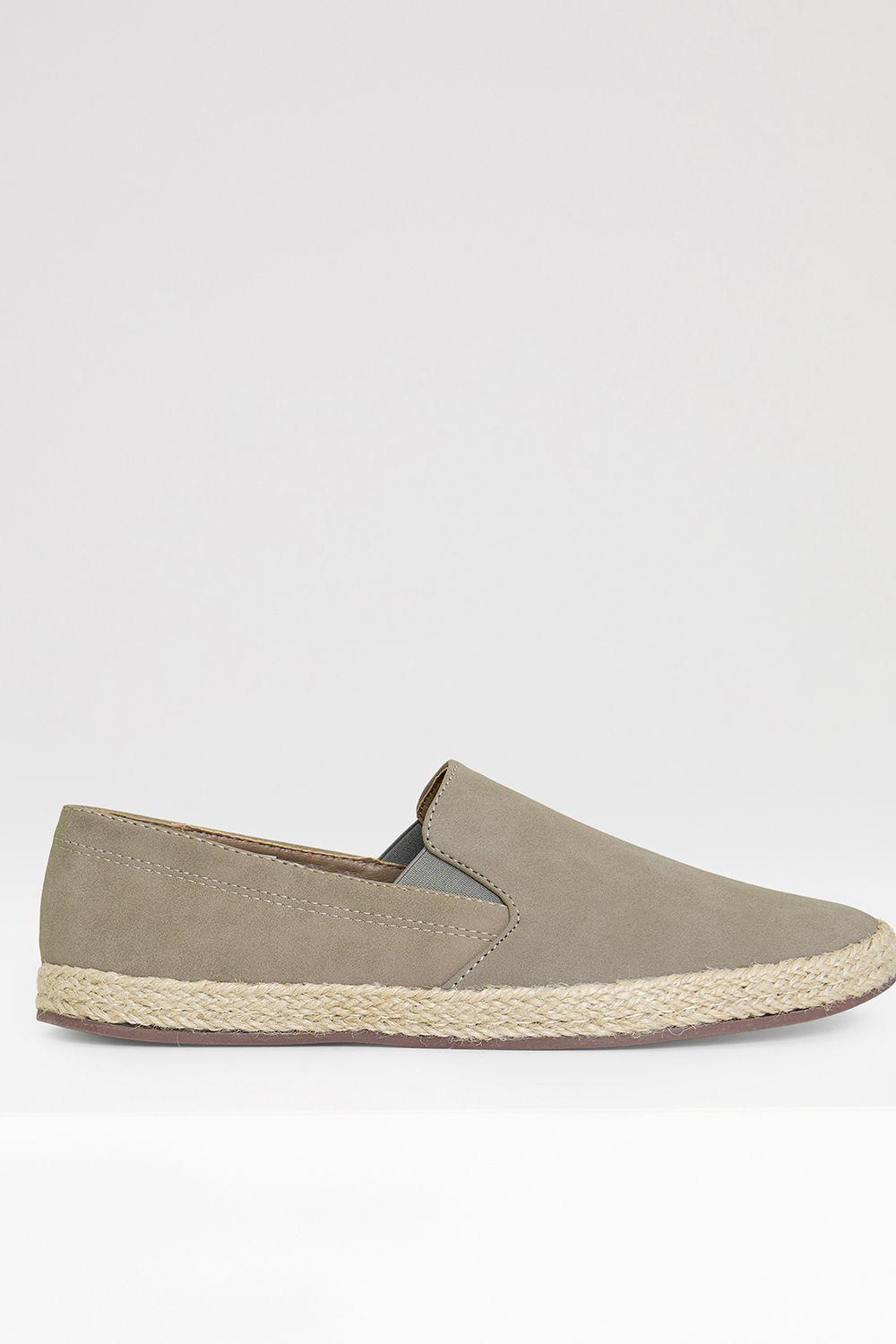 Faux Suede Slip On Espadrilles by THREADBARE