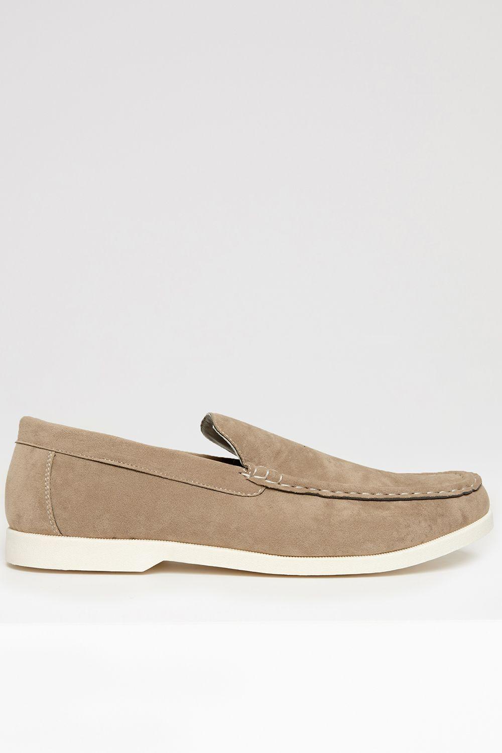 Faux Suede Slip On Loafers by THREADBARE