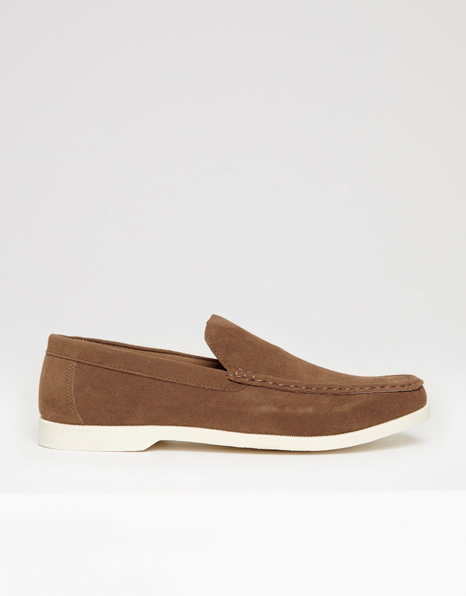 Faux Suede Slip On Loafers by THREADBARE