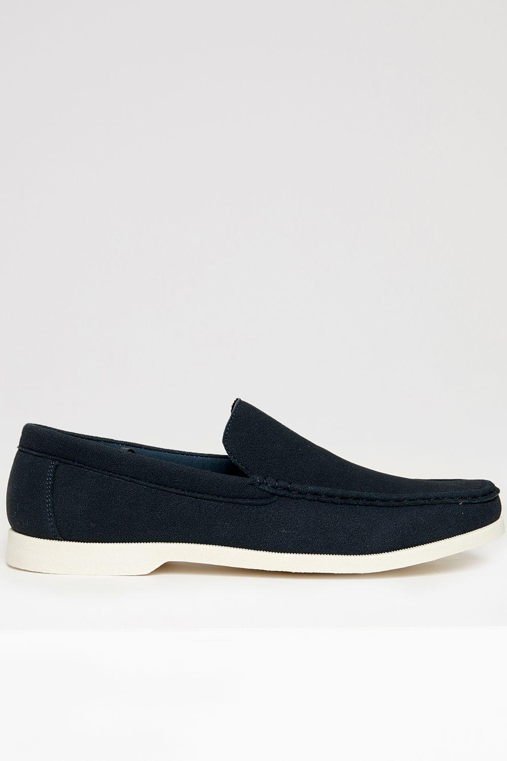 Faux Suede Slip On Loafers by THREADBARE