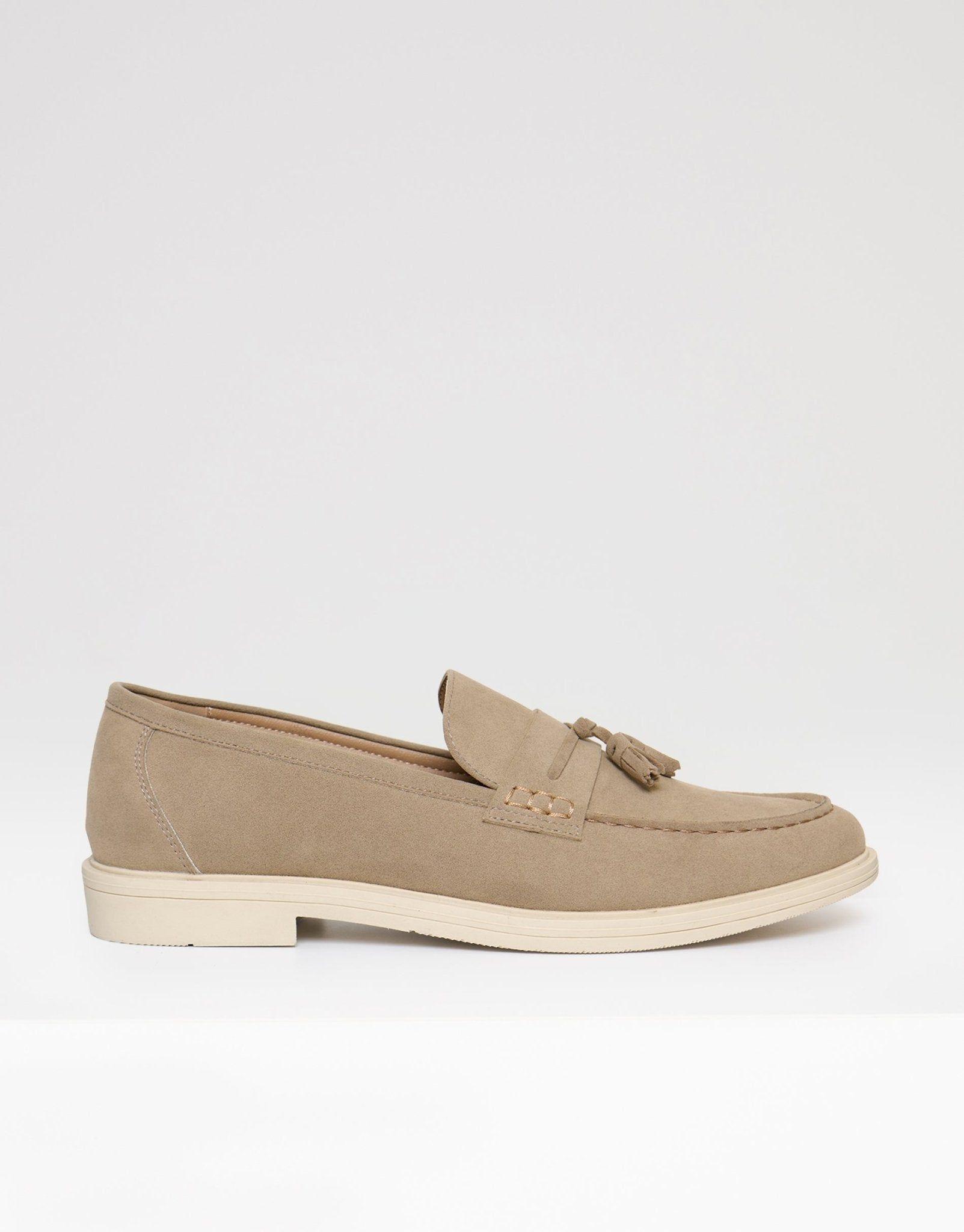 Faux Suede Tassel Loafers by THREADBARE