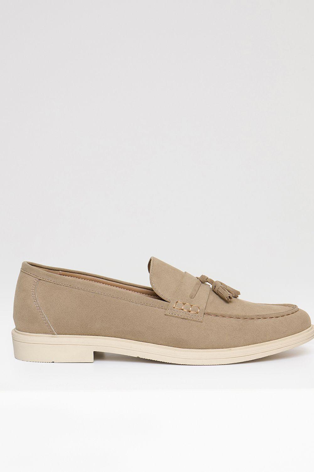 Faux Suede Tassel Loafers by THREADBARE