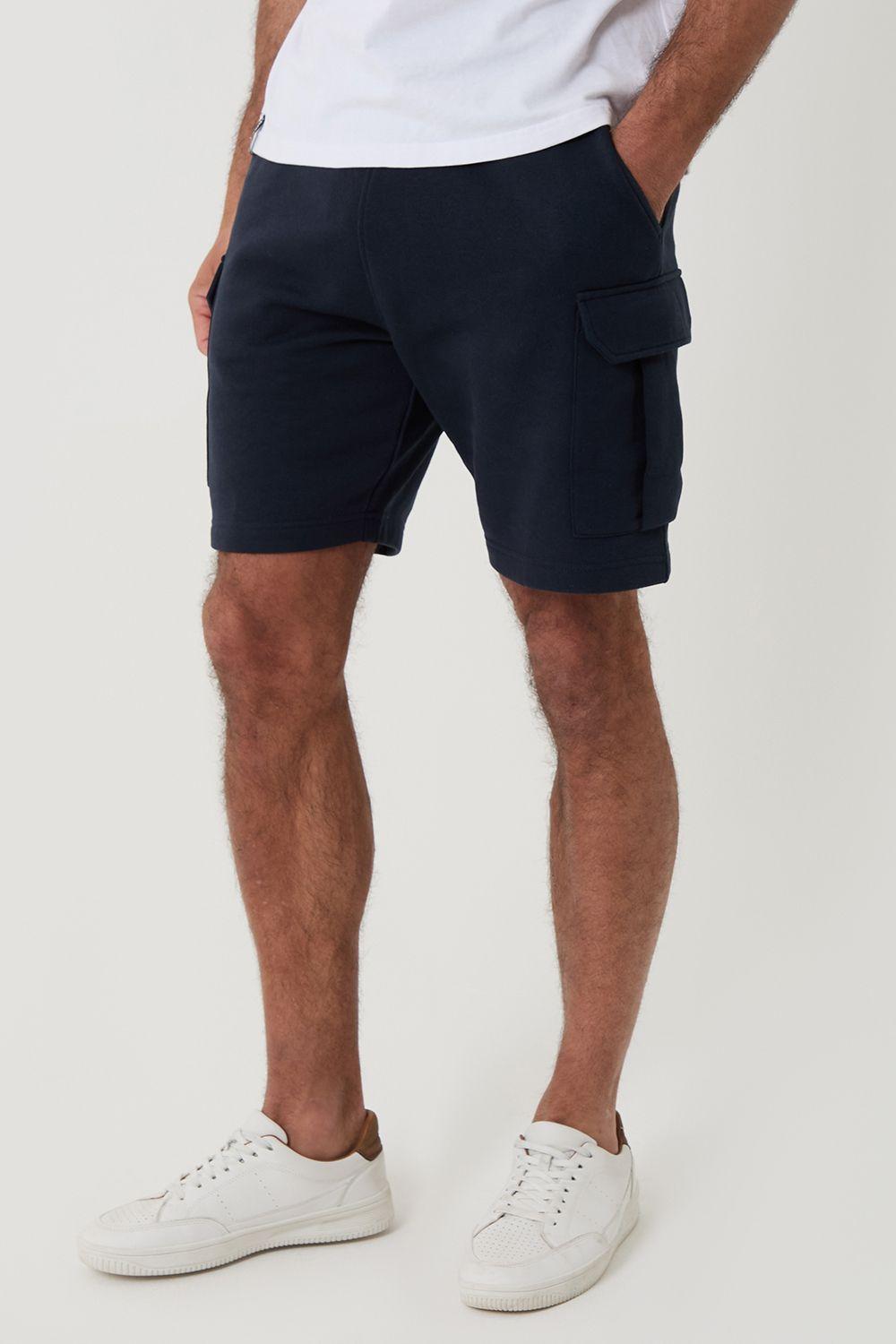 Fleece 'Hunter' Cargo Shorts by THREADBARE