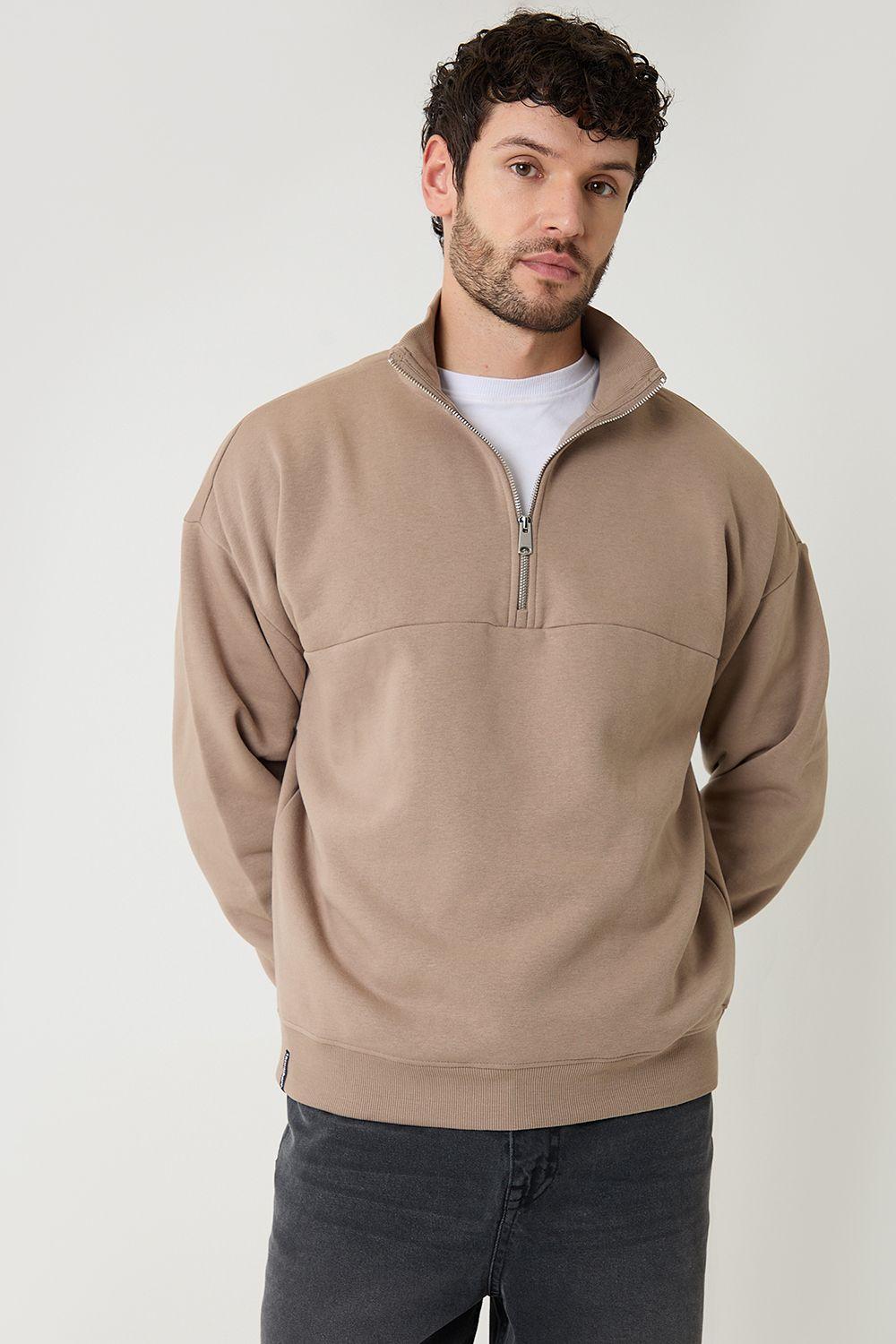 Half Zip Sweatshirt by THREADBARE