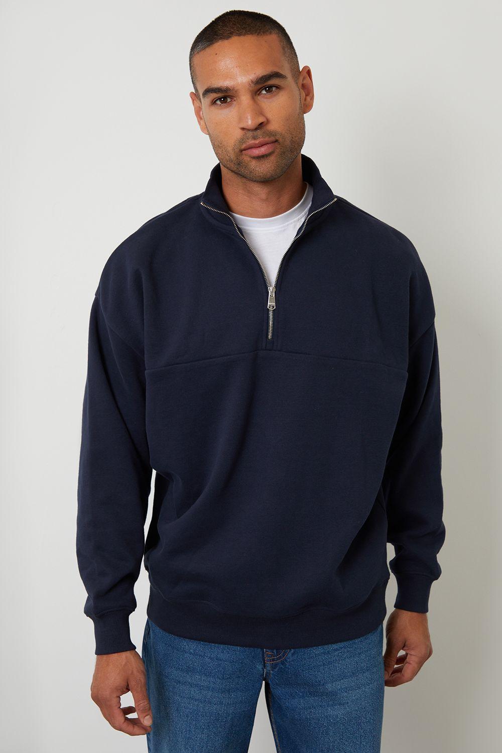 Half Zip Sweatshirt by THREADBARE