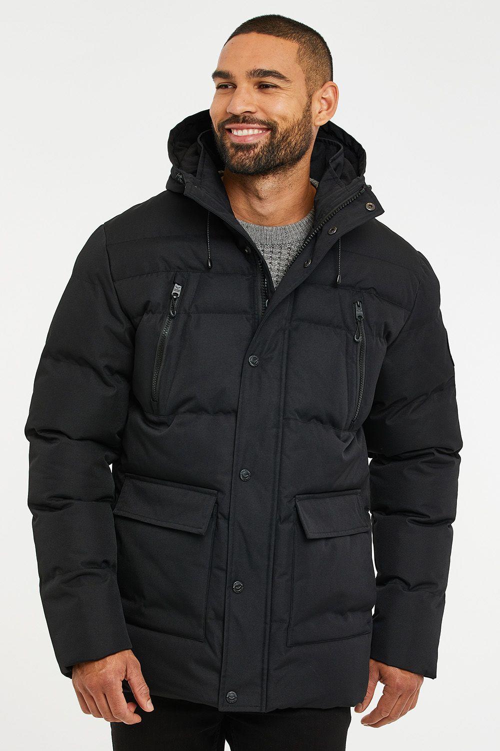 'Jackton' Showerproof Hooded Padded Jacket by THREADBARE