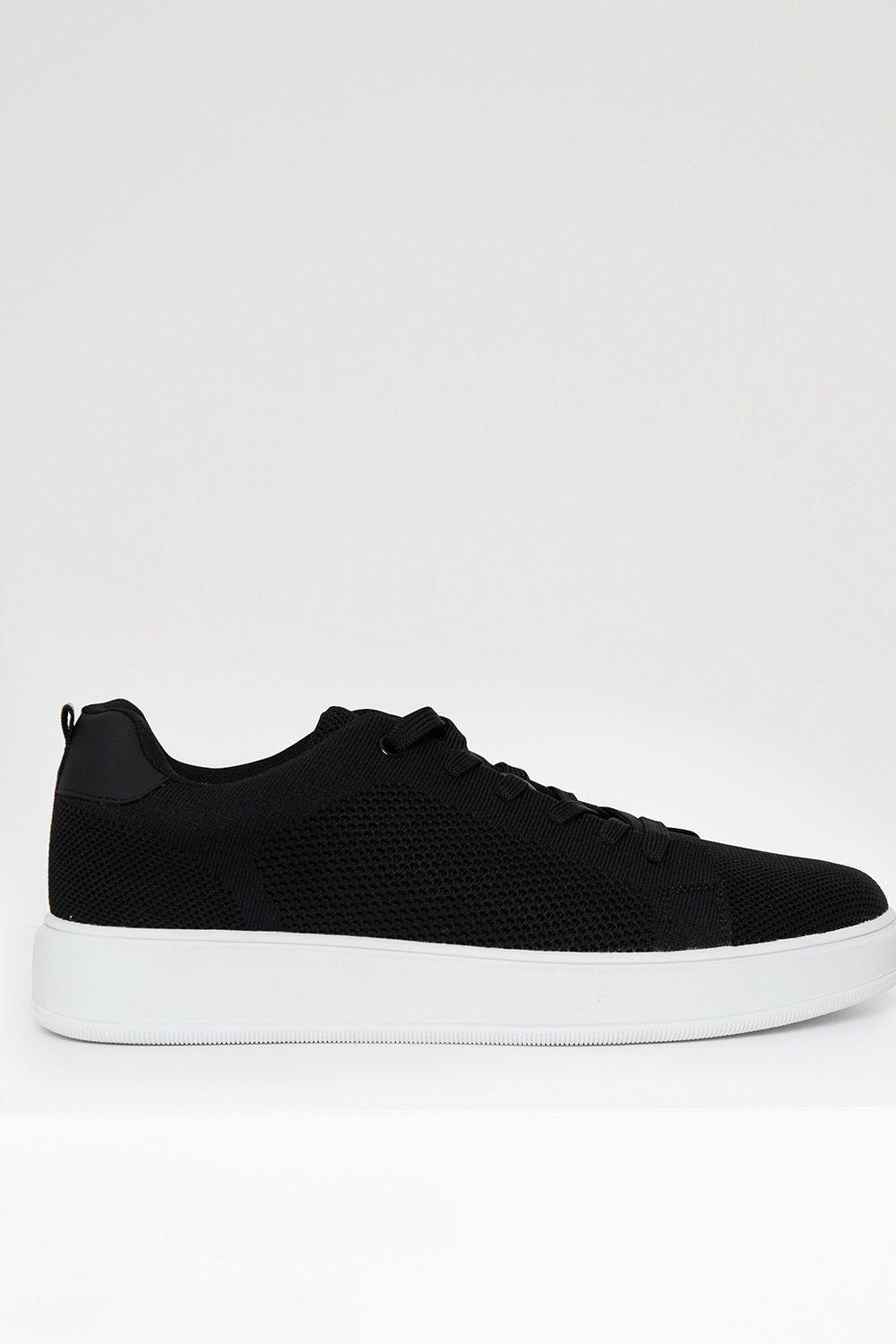 Lace Up Textured Trainers by THREADBARE