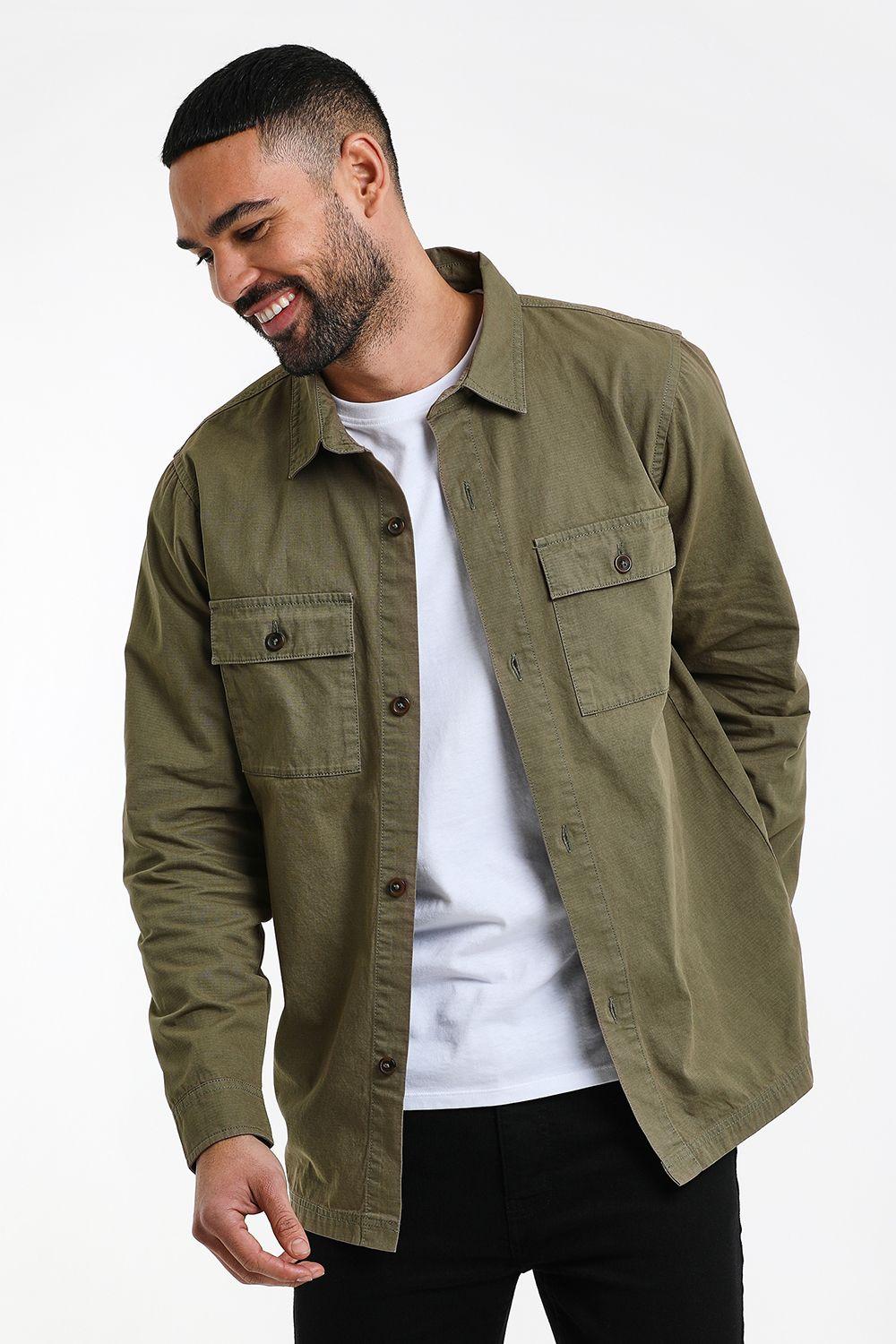 'Ministry' Lightweight Cotton Shacket by THREADBARE