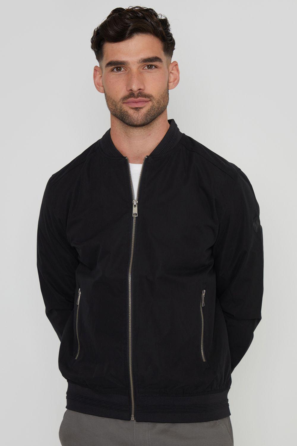 'Predict' Showerproof Classic Bomber Jacket by THREADBARE
