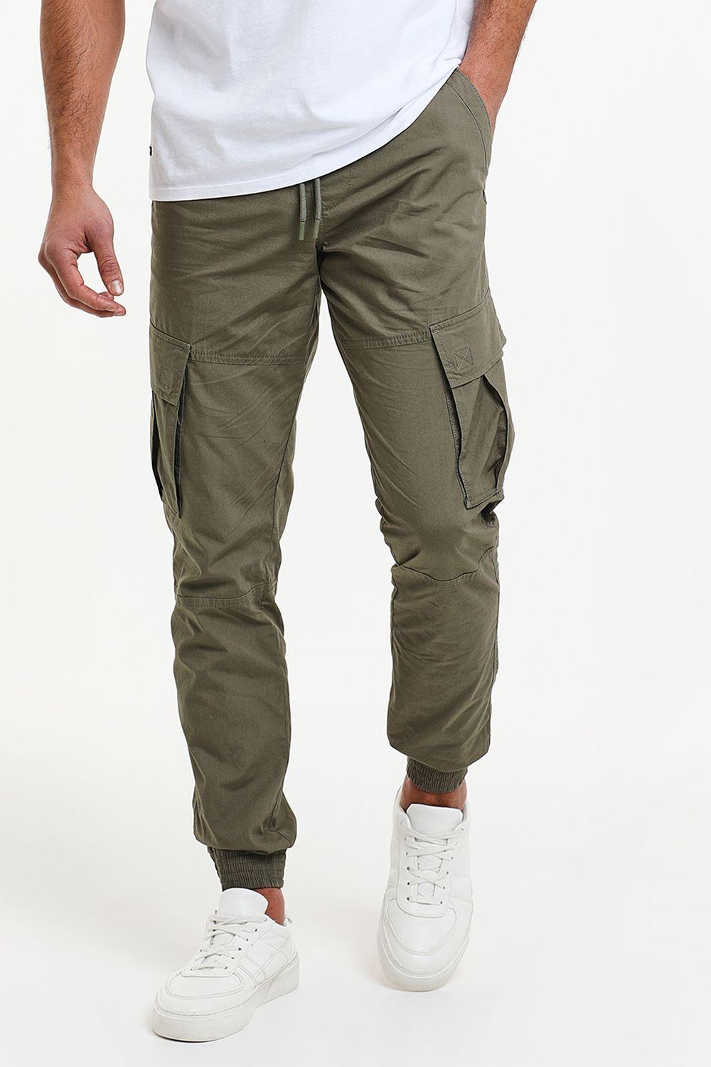 'Prince' Cotton Cuffed Cargo Trousers by THREADBARE