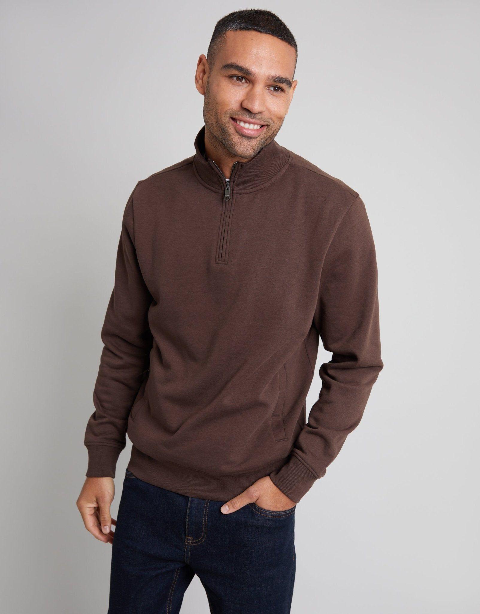 Quarter Zip Sweatshirt by THREADBARE