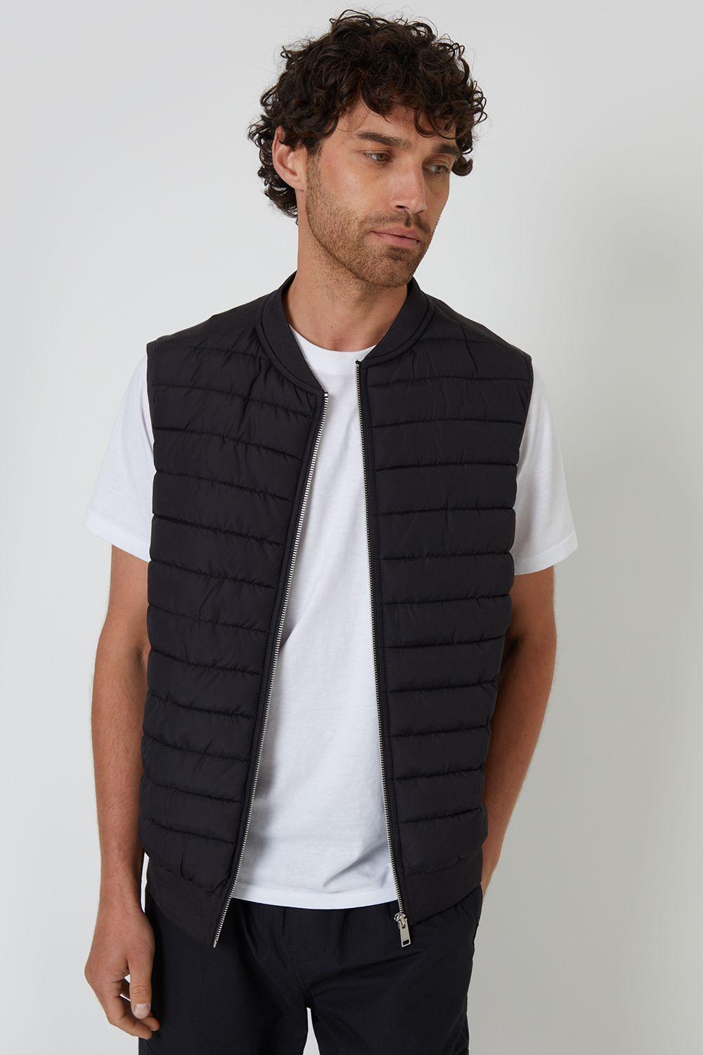 Quilted Hybrid Gilet by THREADBARE