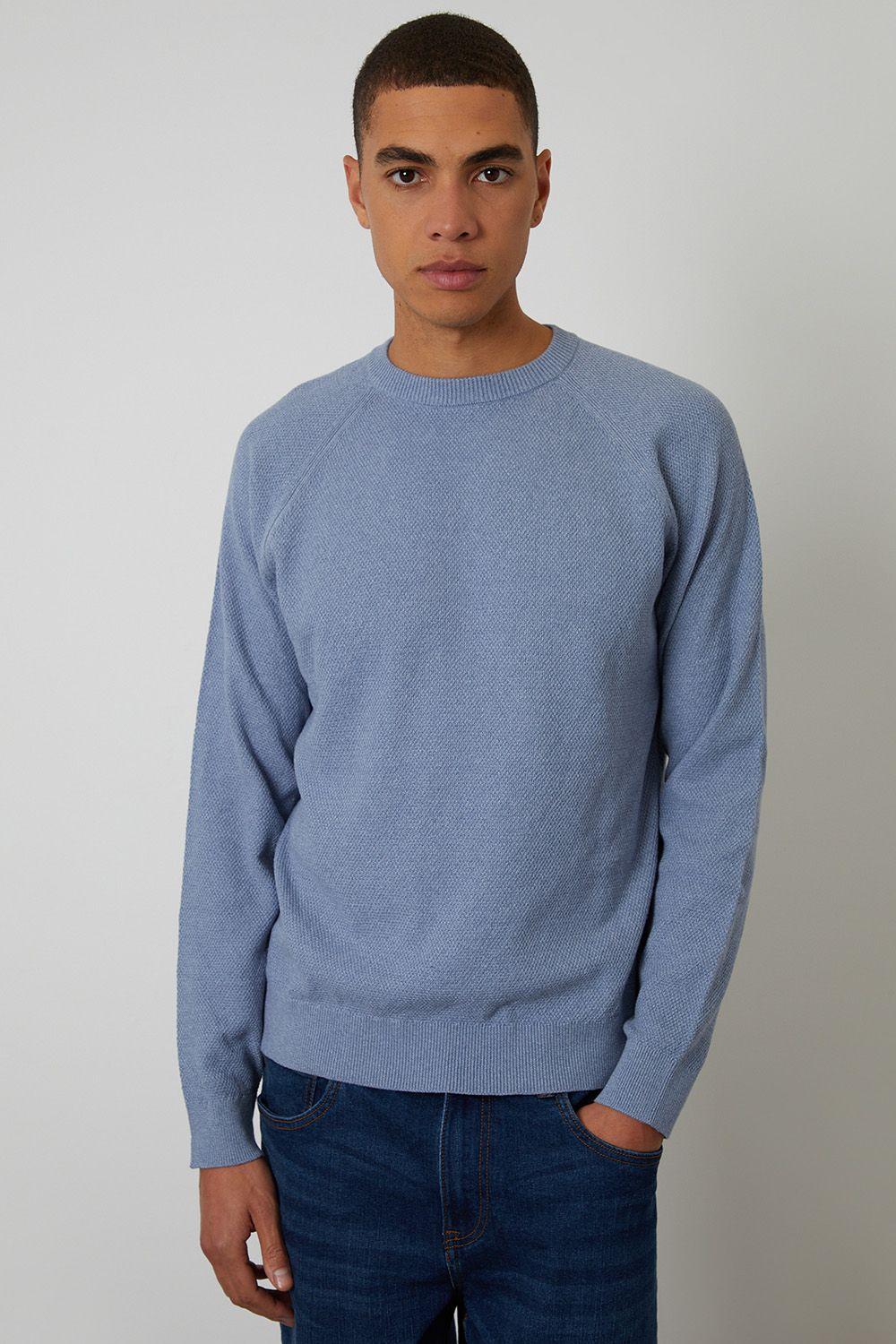 Raglan Knitted Crew Neck Jumper by THREADBARE
