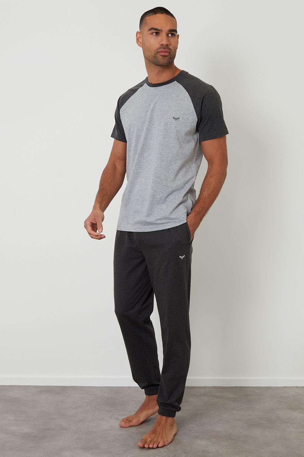 Raglan Short Sleeve Lounge Set by THREADBARE
