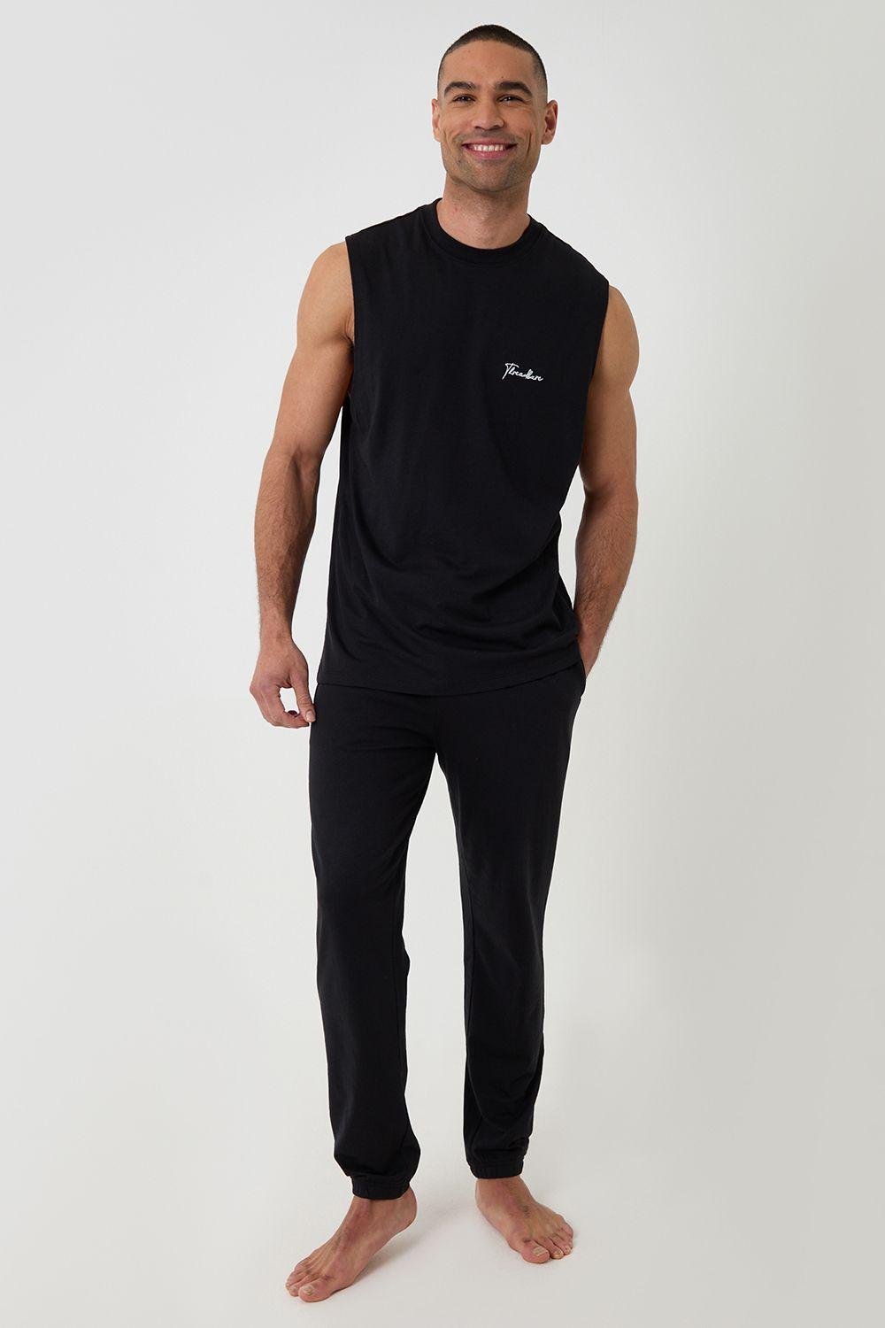 Relaxed Fit Sleeveless Lounge Set by THREADBARE
