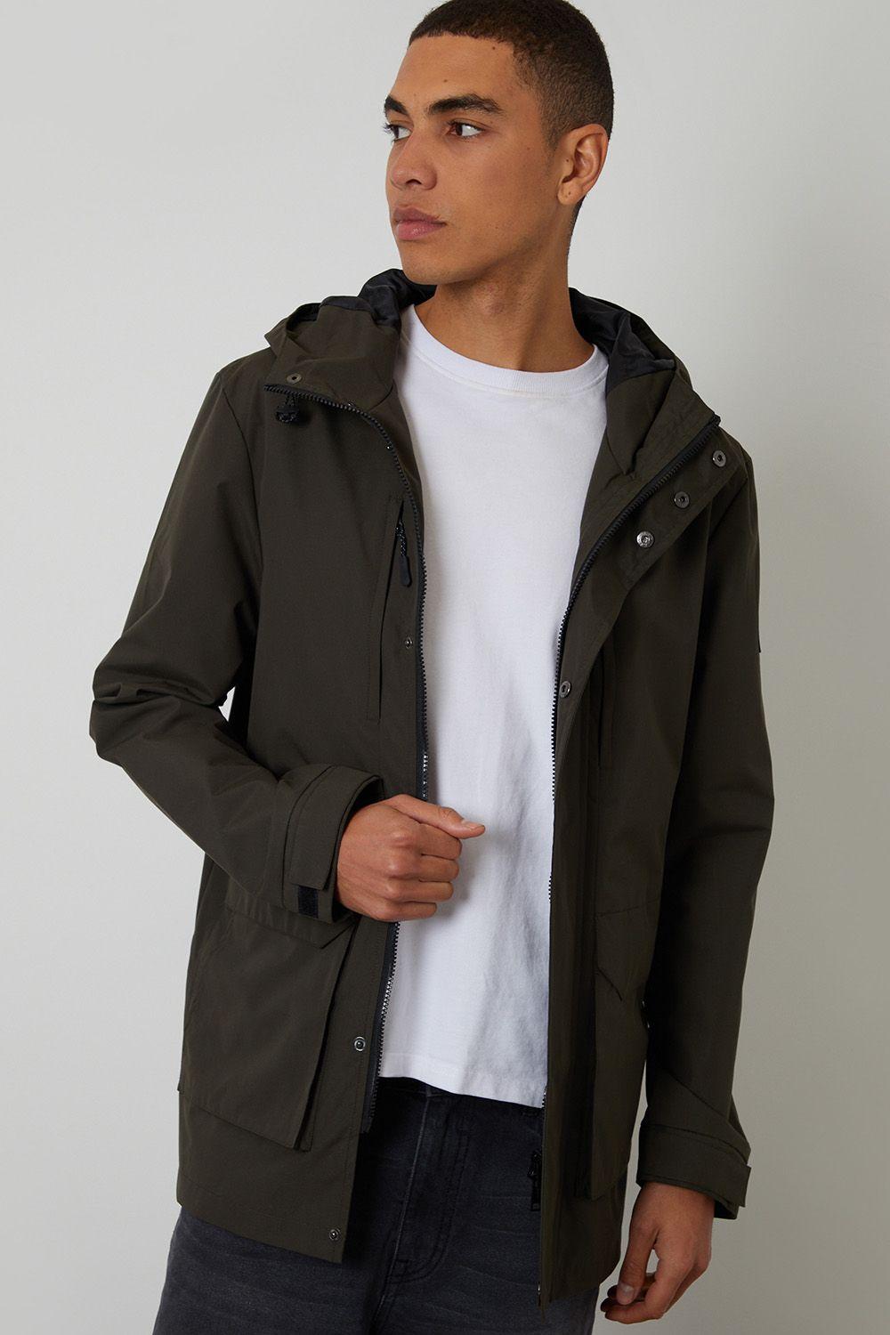 Showerproof Hooded Coat by THREADBARE