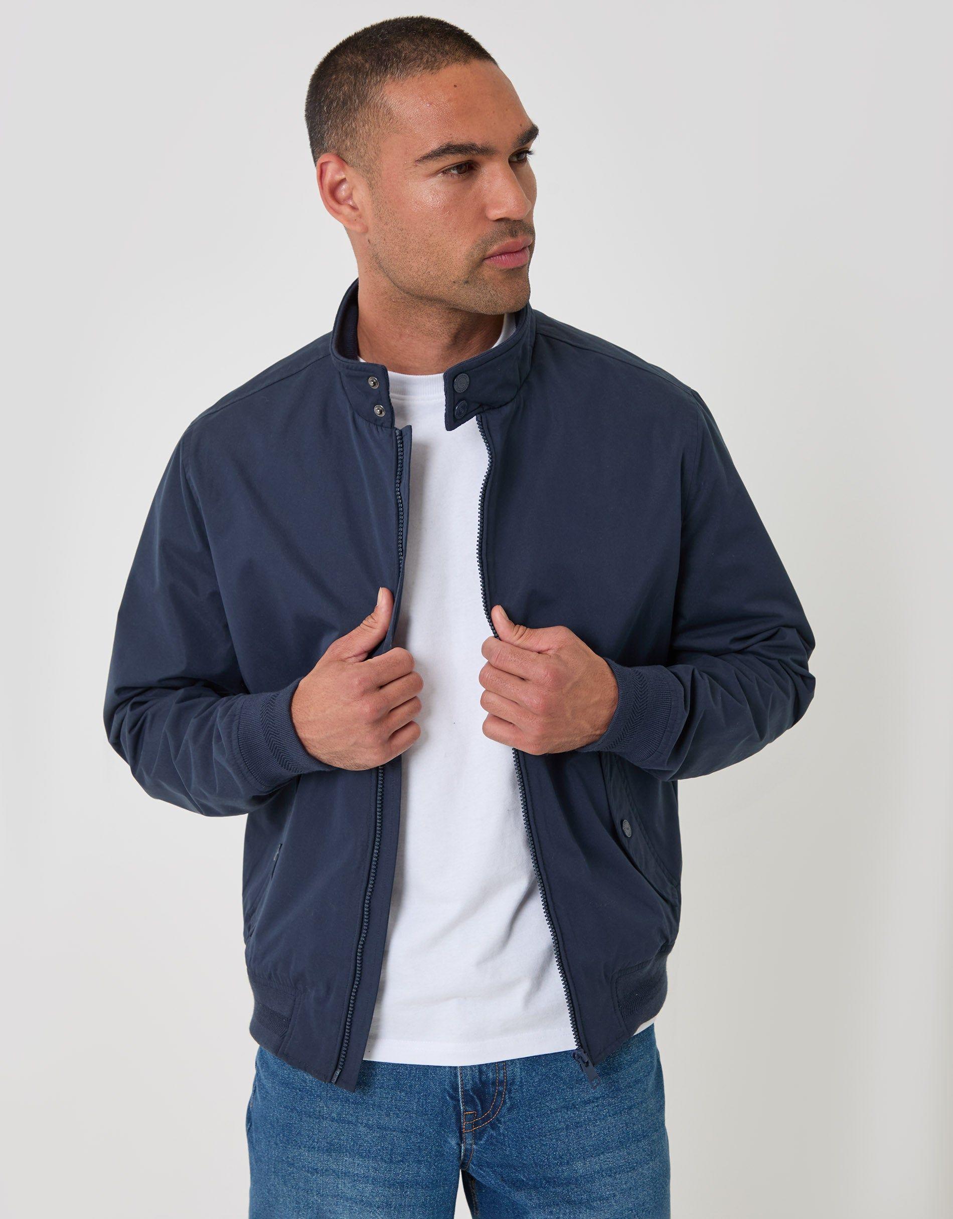 Showerproof Microfibre Harrington Jacket by THREADBARE