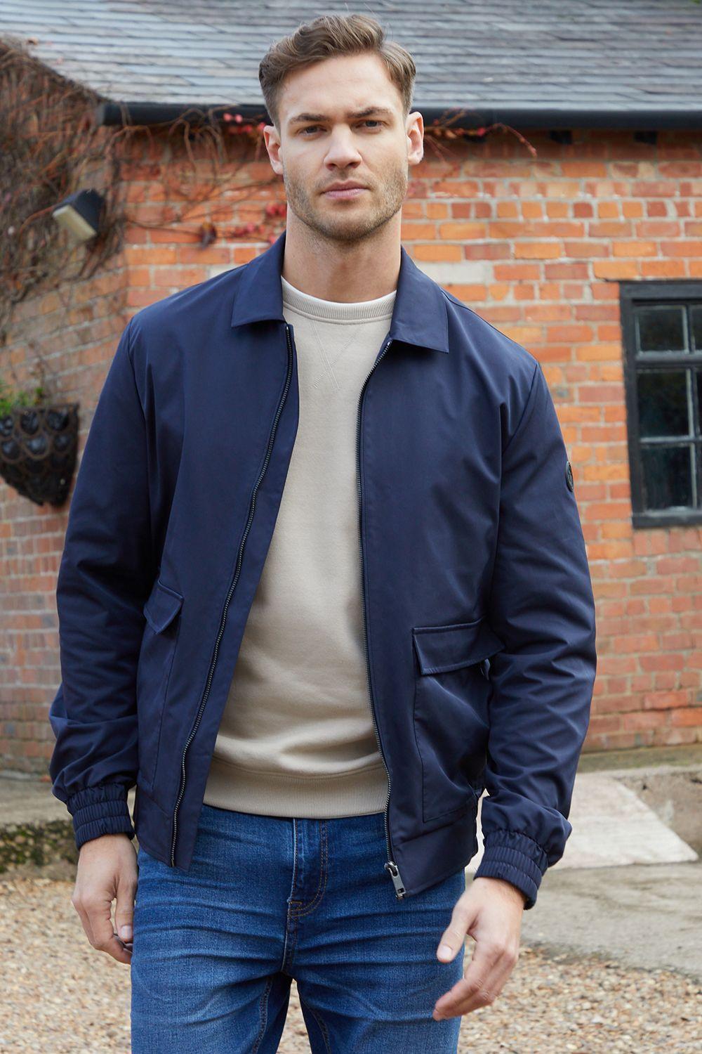 'Sonton' Patch Pocket Collared Zip-Through Jacket by THREADBARE