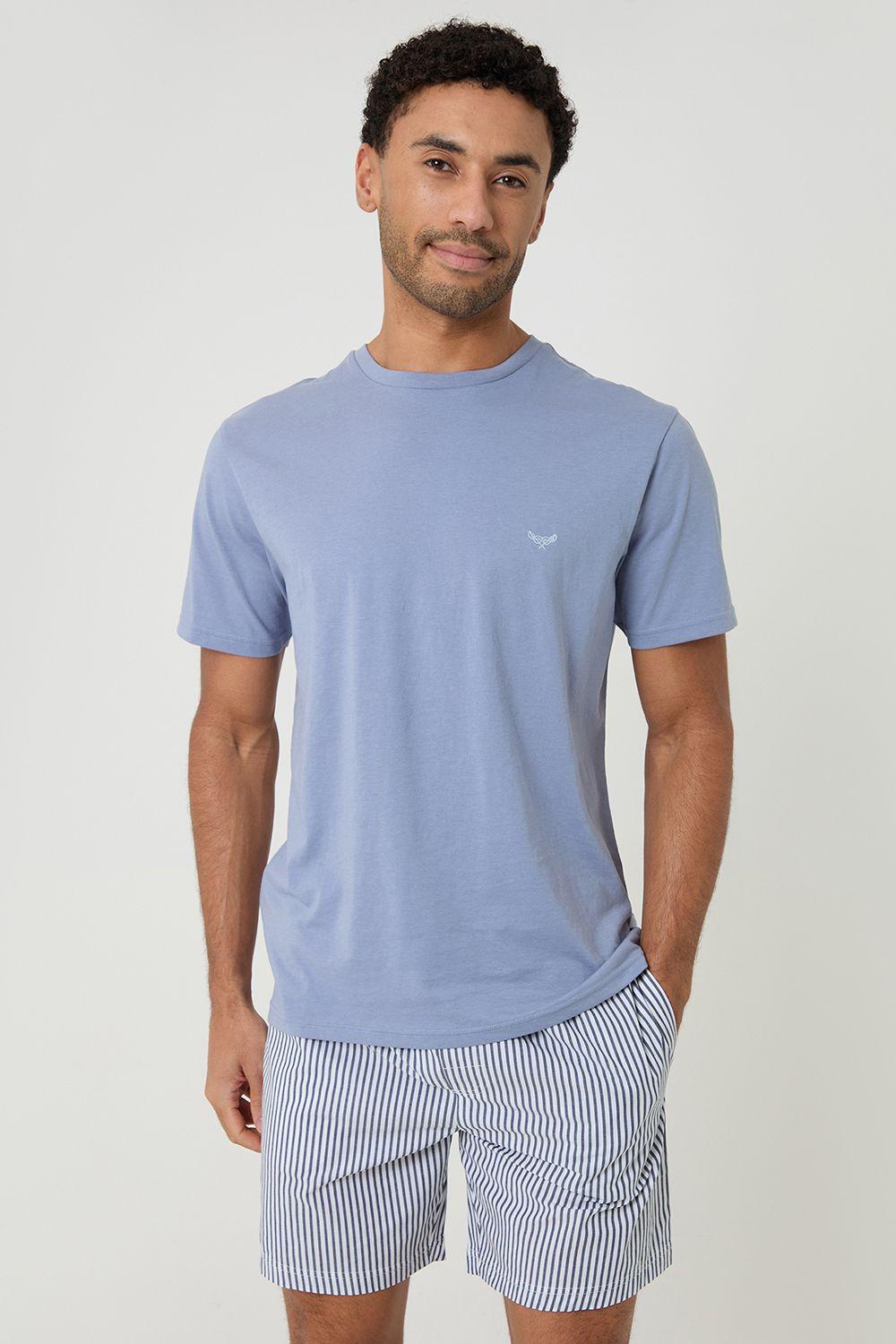 Stripe Short Pyjama Set by THREADBARE