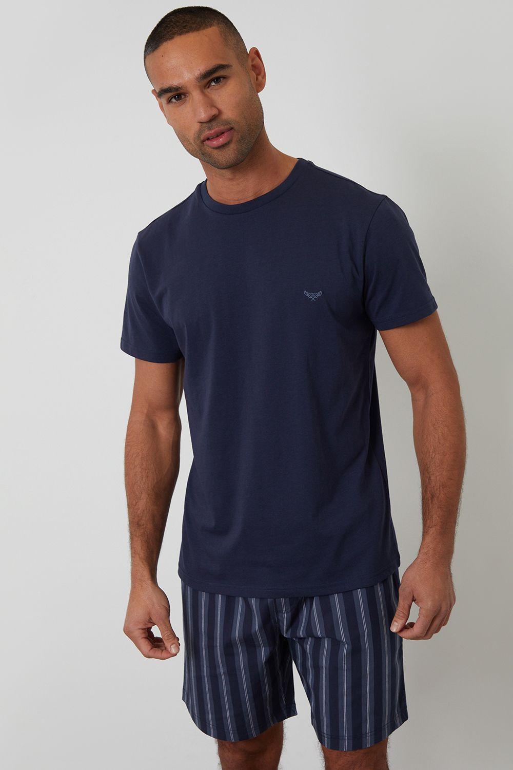 Stripe Short Pyjama Set by THREADBARE