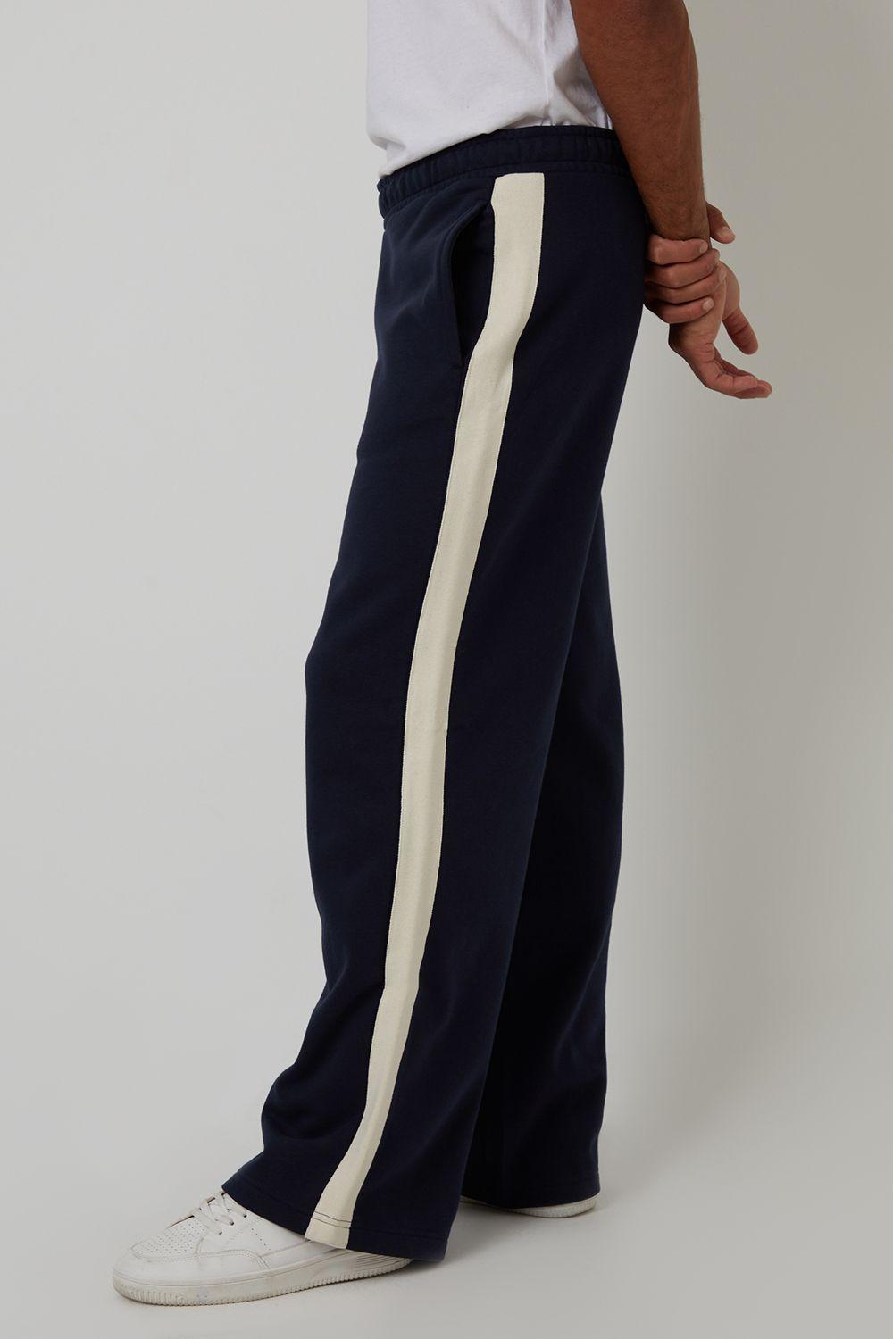 Wide Leg Side Stripe Joggers by THREADBARE