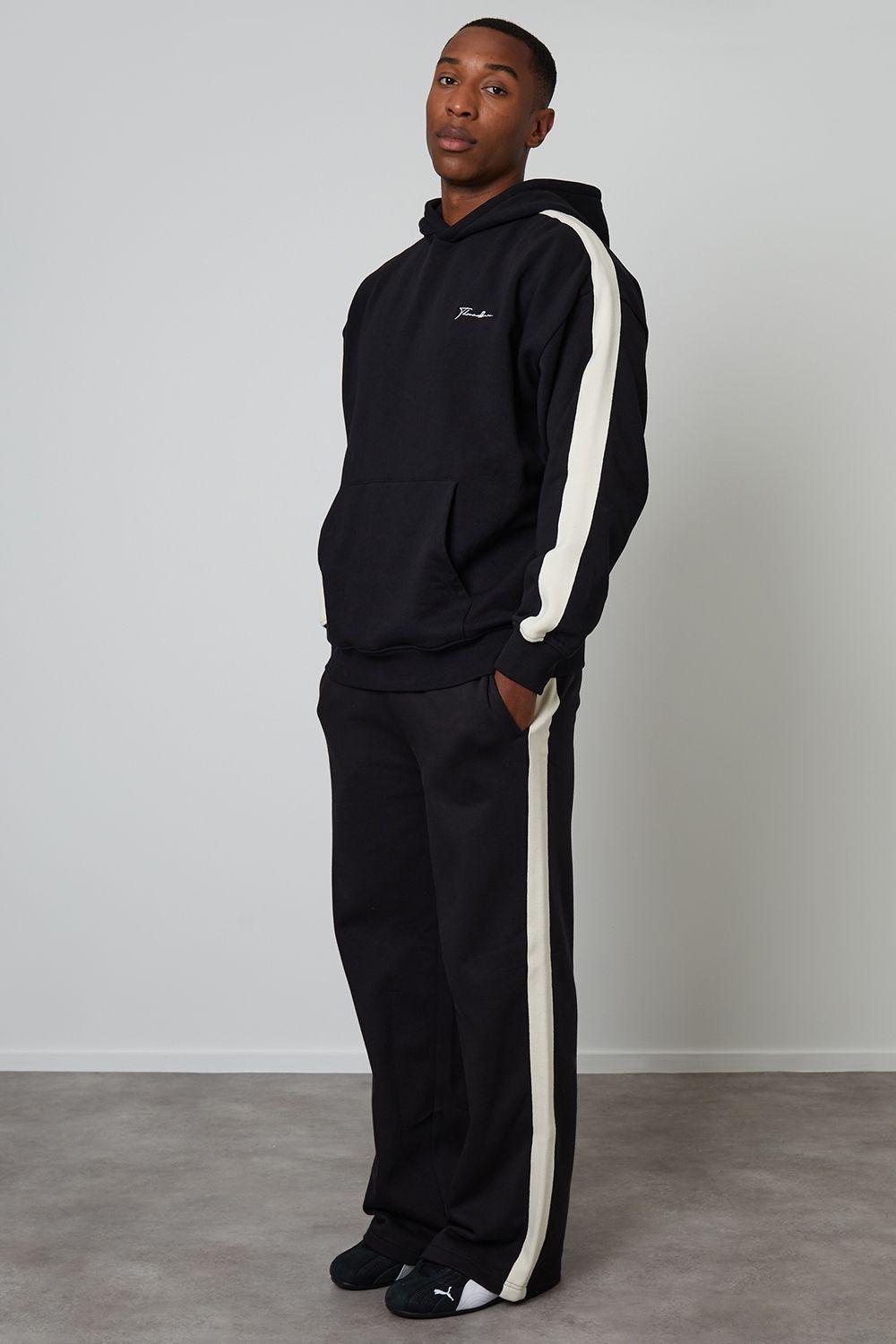 Wide Leg Side Stripe Joggers by THREADBARE