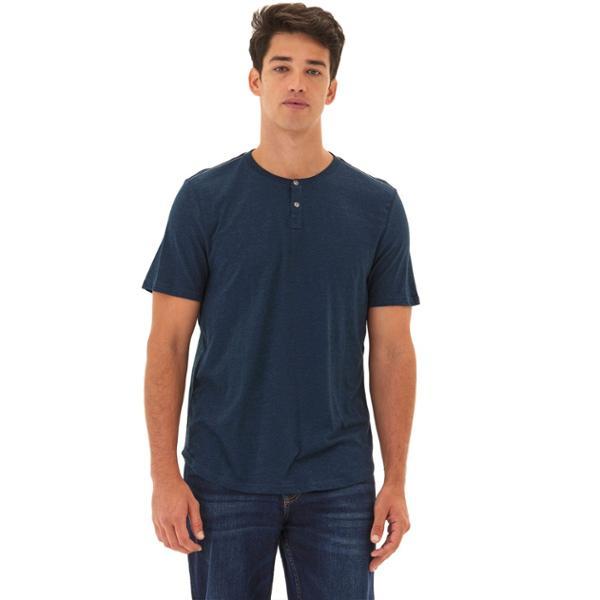 Brennan Triblend Short-Sleeve Henley by THREADS 4 THOUGHT