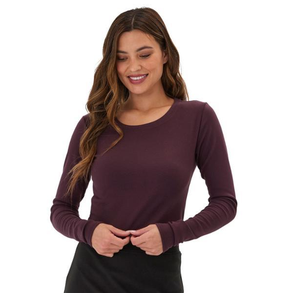 Guadalupe Luxe Rib Long-Sleeve Crop T-Shirt by THREADS 4 THOUGHT