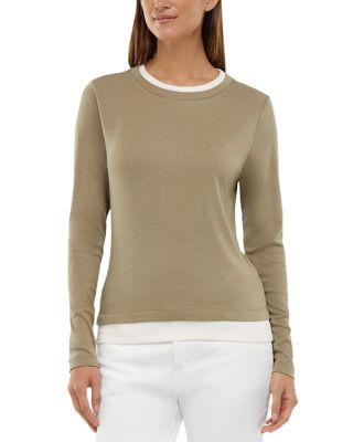 Veronica Layered Long Sleeve Tee by THREE DOTS
