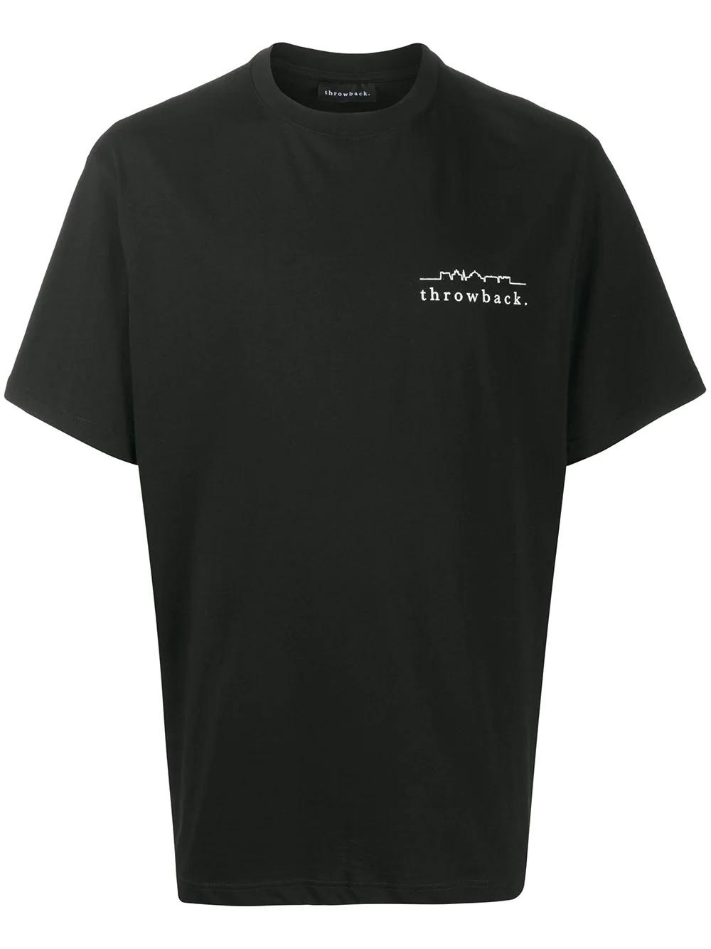 logo-print boxy T-shirt by THROWBACK.
