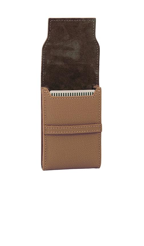 Throwing Doubles Leather Playing Card Set in Brown by THROWING DOUBLES