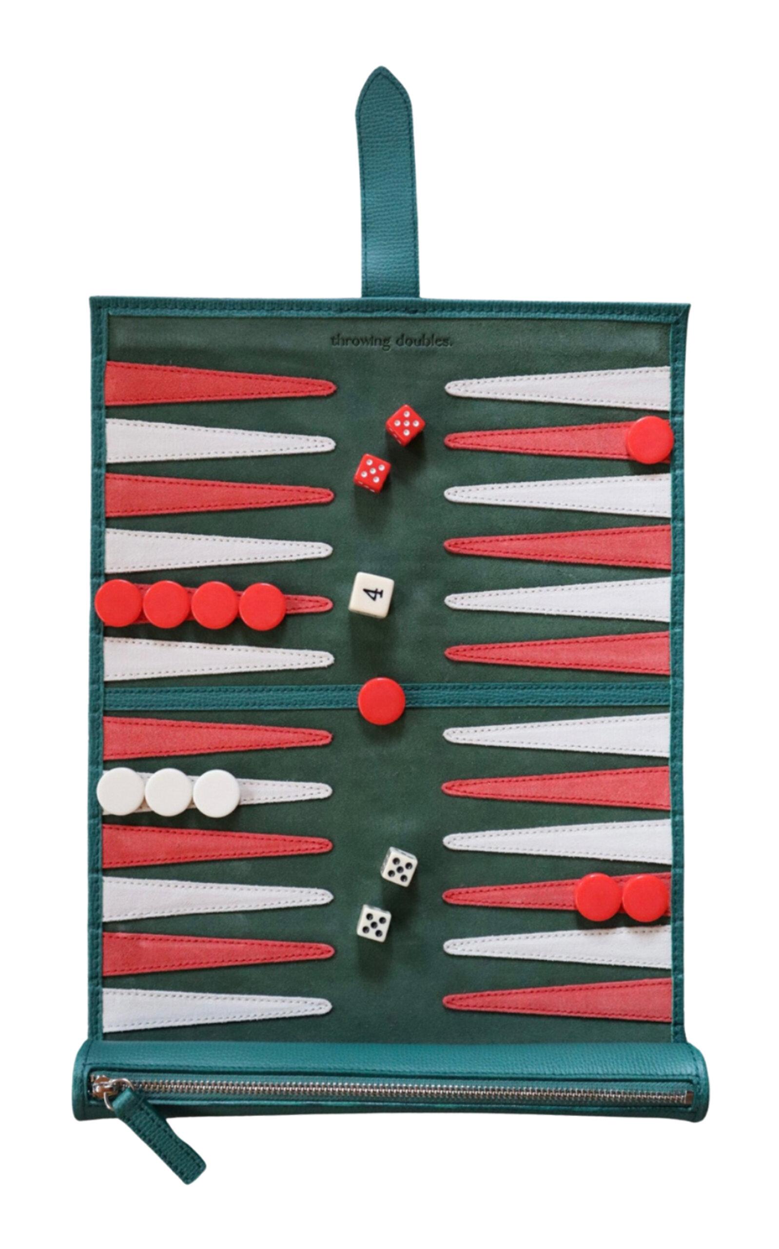 Throwing Doubles - Vienna Travel Backgammon Board - Green - Moda Operandi by THROWING DOUBLES