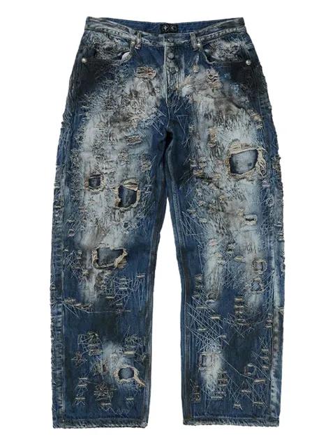 Combat Casualty Care distressed ripped jeans by THUG CLUB